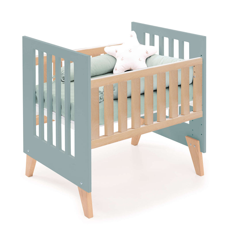Culla co-sleeping 60x80 cm (5in1) legno/verde · Nexor Uno Eucalyptus