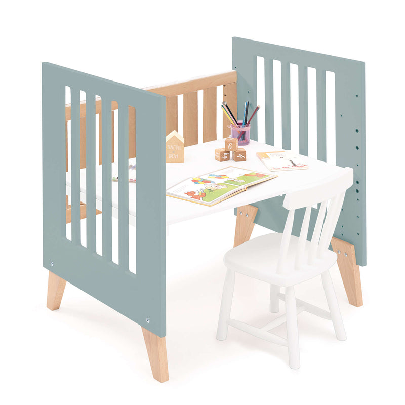 Culla co-sleeping 60x80 cm (5in1) legno/verde · Nexor Uno Eucalyptus
