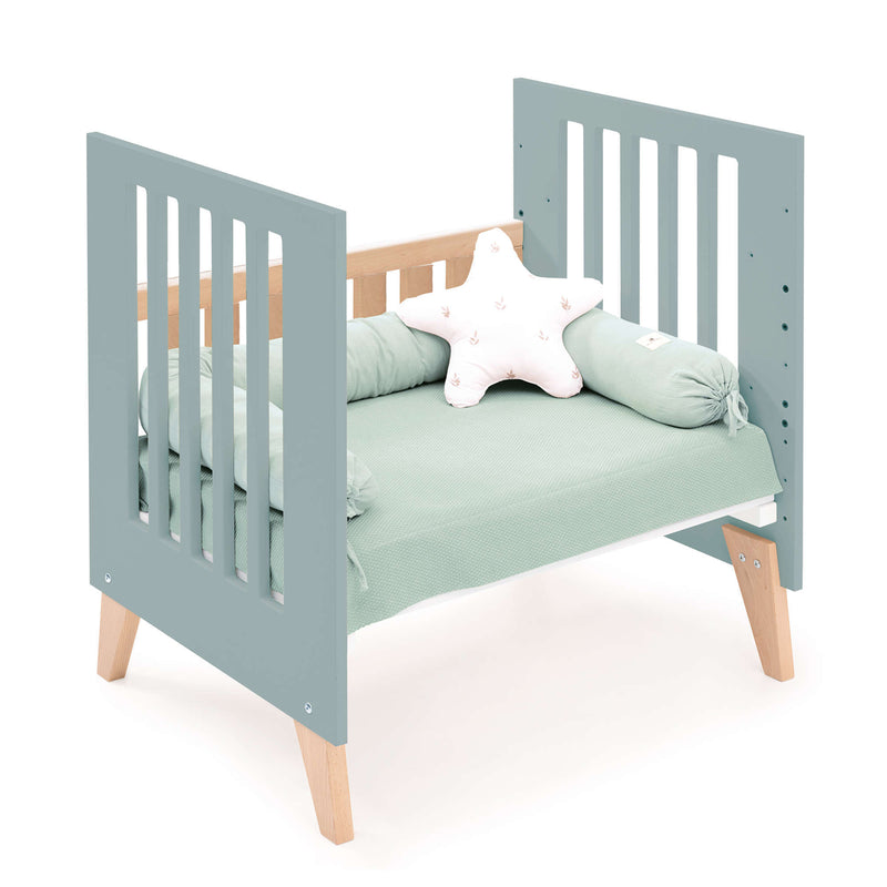 Culla co-sleeping 60x80 cm (5in1) legno/verde · Nexor Uno Eucalyptus