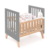 Culla co-sleeping 60x80 cm (5in1) legno/antracite · Nexor Uno Antracita