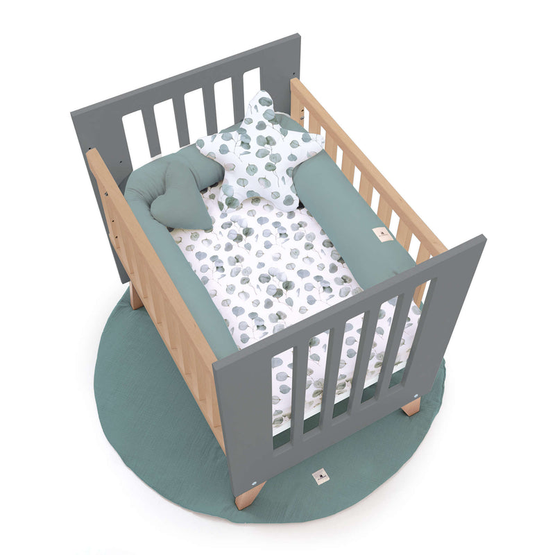 Culla co-sleeping 60x80 cm (5in1) legno/antracite · Nexor Uno Antracita