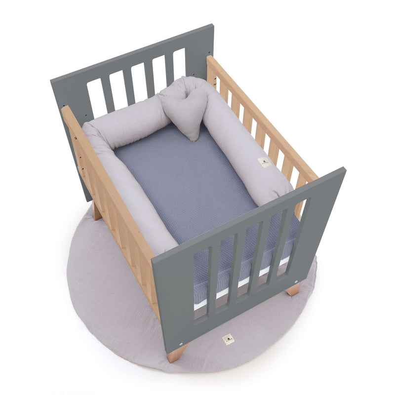 Culla co-sleeping 60x80 cm (5in1) legno/antracite · Nexor Uno Antracita