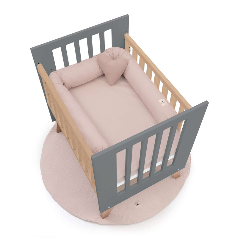 Culla co-sleeping 60x80 cm (5in1) legno/antracite · Nexor Uno Antracita