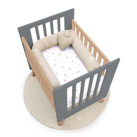 Culla co-sleeping 60x80 cm (5in1) legno/antracite · Nexor Uno Antracita