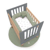 Culla co-sleeping 60x80 cm (5in1) legno/antracite · Nexor Uno Antracita