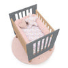 Culla co-sleeping 60x80 cm (5in1) legno/antracite · Nexor Uno Antracita