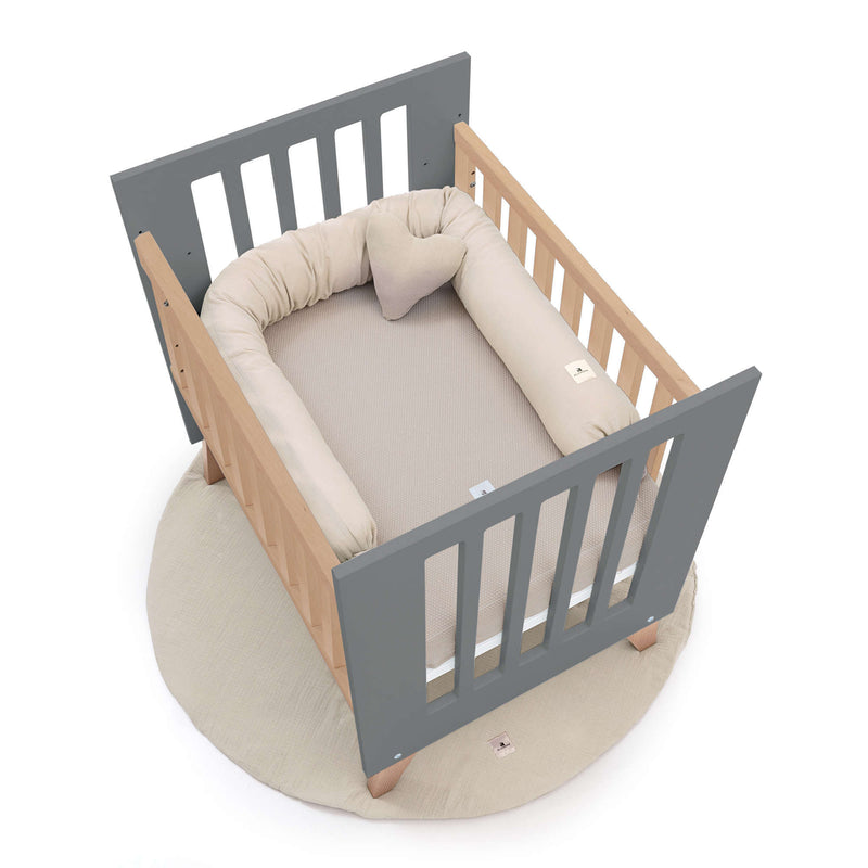 Culla co-sleeping 60x80 cm (5in1) legno/antracite · Nexor Uno Antracita