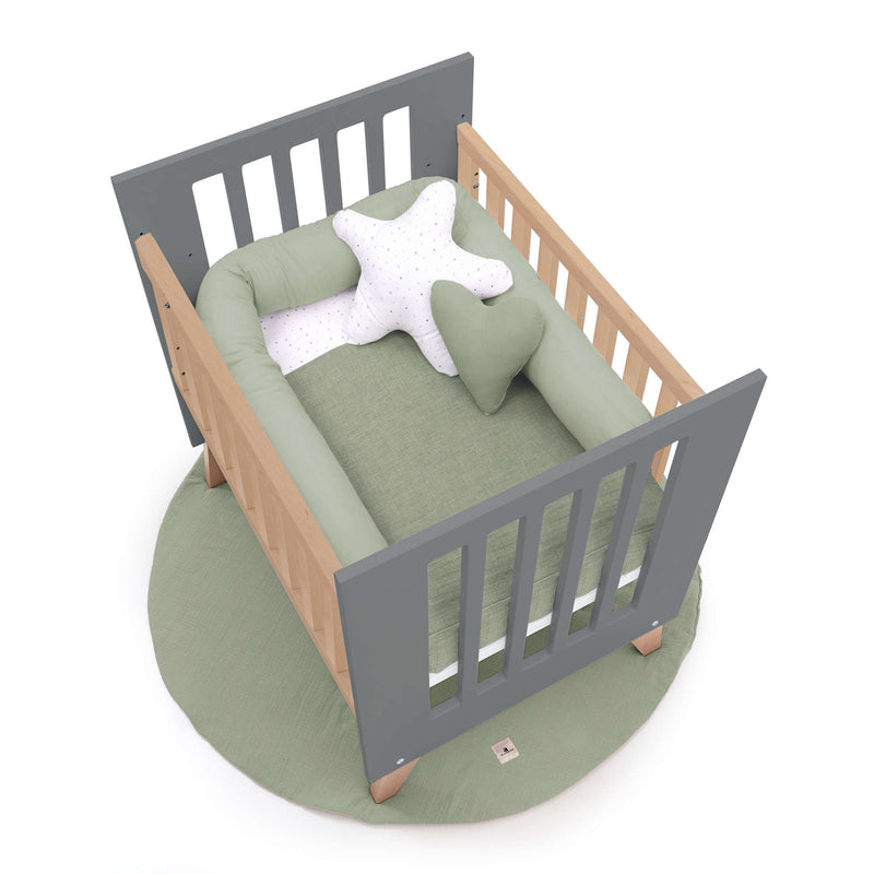 Culla co-sleeping 60x80 cm (5in1) legno/antracite · Nexor Uno Antracita