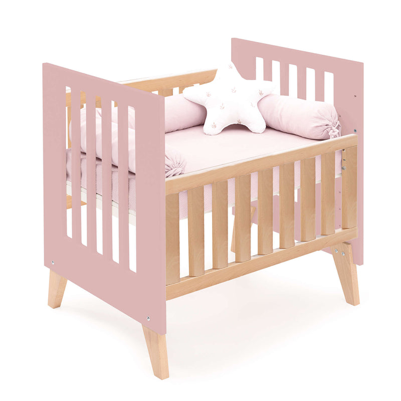 Culla co-sleeping 60x80 cm (5in1) legno/rosato · Nexor Uno Quarzo
