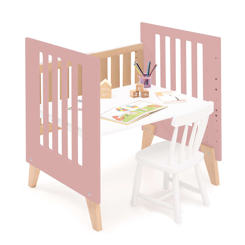 Culla co-sleeping 60x80 cm (5in1) legno/rosato · Nexor Uno Quarzo