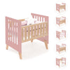 Culla co-sleeping 60x80 cm (5in1) legno/rosato · Nexor Uno Quarzo