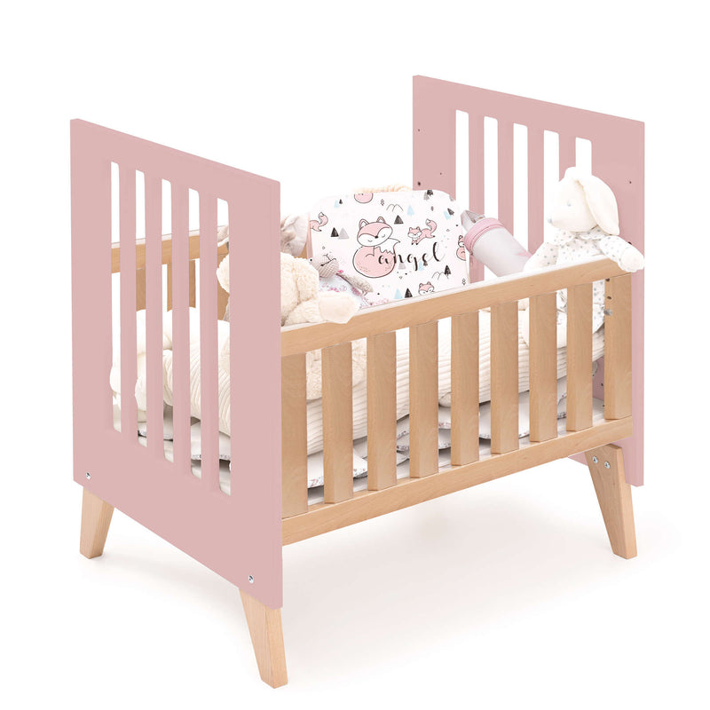 Culla co-sleeping 60x80 cm (5in1) legno/rosato · Nexor Uno Quarzo