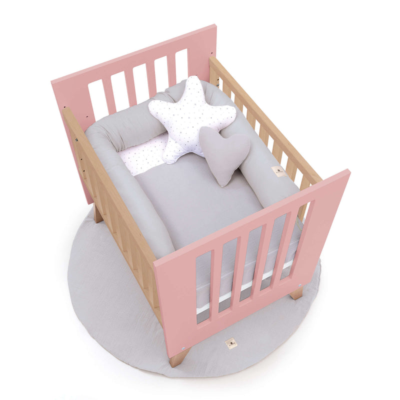 Culla co-sleeping 60x80 cm (5in1) legno/rosato · Nexor Uno Quarzo