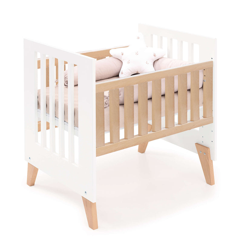 Culla trasformabile in lettino (7in1) legno/bianco · Nexor Tre White