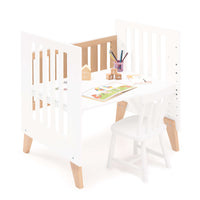 Culla trasformabile in lettino (7in1) legno/bianco · Nexor Tre White