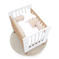 Culla co-sleeping 60x80 cm (5in1) legno/bianco · Nexor Uno White