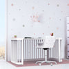 Lettino-letto bambini (3in1) 70x140 cm bianco · Crea Due Bianco C300-M1100
