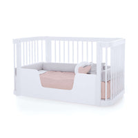 Lettino-letto bambini (3in1) 70x140 cm bianco · Crea Due Bianco C300-M1100