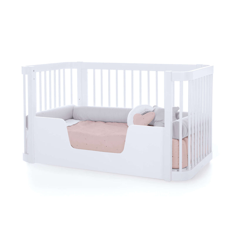 Lettino-letto bambini (3in1) 70x140 cm bianco · Crea Due Bianco C300-M1100