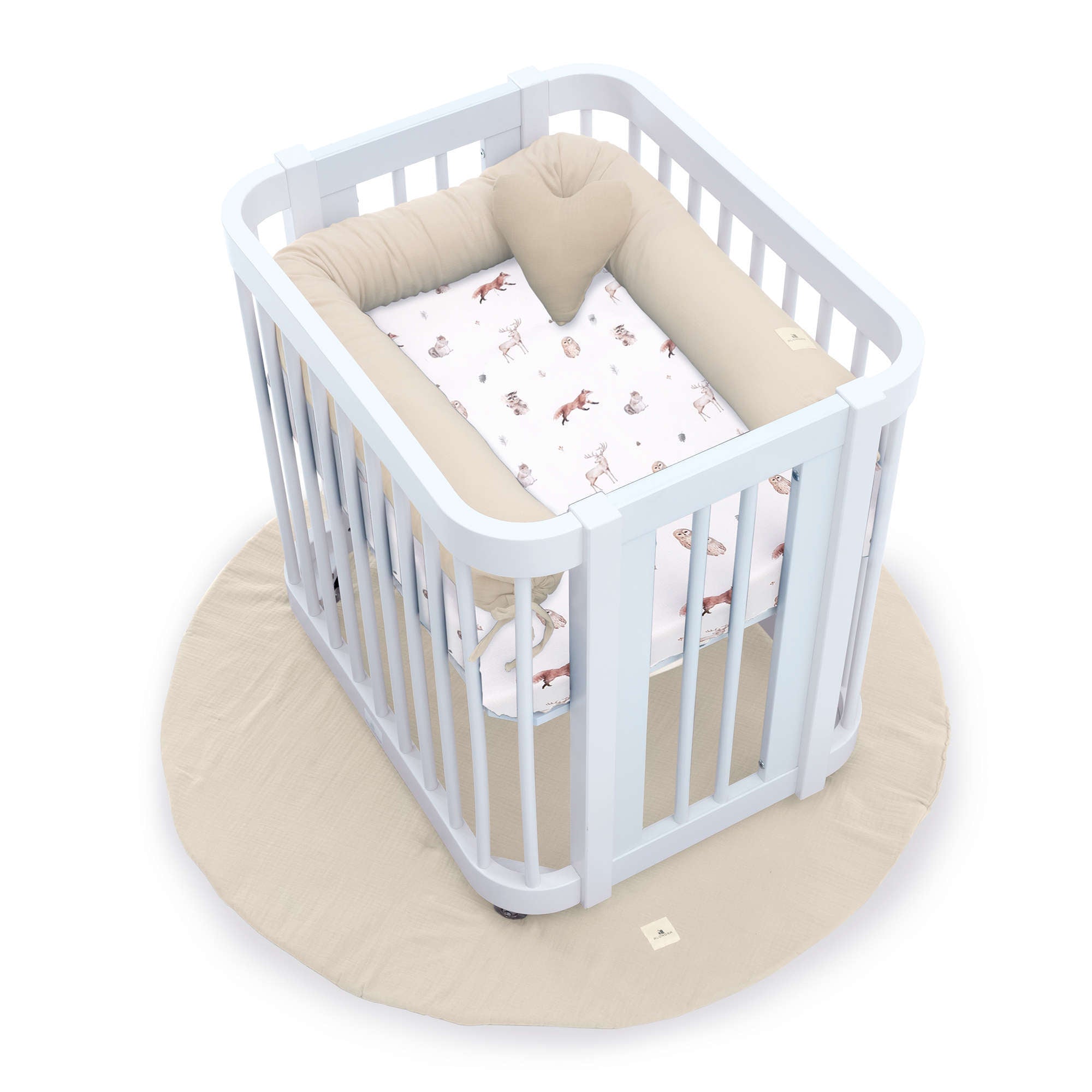 Culla neonati ovale 55x70 cm bianco · Crea Uno Bianco C304-M1100