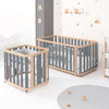 Culla, lettino e letto (4in1) legno/grigio · Crea Plus Tre C351-M5058