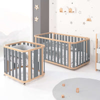 Culla, lettino e letto (4in1) legno/grigio · Crea Plus Tre C351-M5058