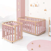 Culla, lettino e letto (4in1) legno/rosa · Crea Plus Tre C351-M5059