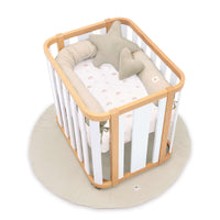 Culla ovale 55x70 cm legno/bianco · Crea Plus Uno C354-M5011