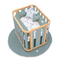 Culla ovale 55x70 cm legno/verde · Crea Plus Uno C354-M5057