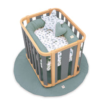 Culla ovale 55x70 cm legno/grigio · Crea Plus Uno C354-M5058