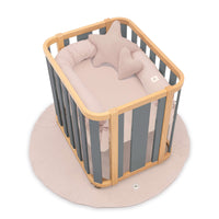 Culla ovale 55x70 cm legno/grigio · Crea Plus Uno C354-M5058