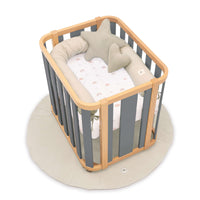 Culla ovale 55x70 cm legno/grigio · Crea Plus Uno C354-M5058