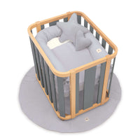 Culla ovale 55x70 cm legno/grigio · Crea Plus Uno C354-M5058