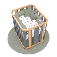 Culla ovale 55x70 cm legno/grigio · Crea Plus Uno C354-M5058