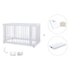 Lettino-letto bambini (3in1) 70x140 cm bianco · Crea Due Bianco C300-M1100