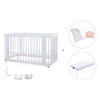 Lettino-letto bambini (3in1) 70x140 cm bianco · Crea Due Bianco C300-M1100