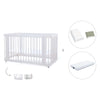Lettino-letto bambini (3in1) 70x140 cm bianco · Crea Due Bianco C300-M1100