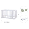 Lettino-letto bambini (3in1) 70x140 cm bianco · Crea Due Bianco C300-M1100