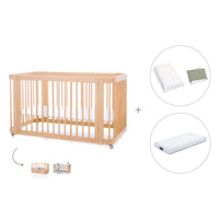 Lettino-letto bambini (3in1) 70x140 cm legno · Crea Due Nomad C300-M5000