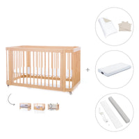 Lettino-letto bambini (3in1) 70x140 cm legno · Crea Due Nomad C300-M5000