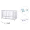 Lettino-letto bambini (3in1) 70x140 cm bianco · Crea Due Bianco C300-M1100