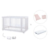 Lettino-letto bambini (3in1) 70x140 cm bianco · Crea Due Bianco C300-M1100