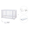 Lettino-letto bambini (3in1) 70x140 cm bianco · Crea Due Bianco C300-M1100