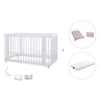 Lettino-letto bambini (3in1) 70x140 cm bianco · Crea Due Bianco C300-M1100