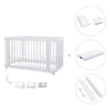 Lettino-letto bambini (3in1) 70x140 cm bianco · Crea Due Bianco C300-M1100