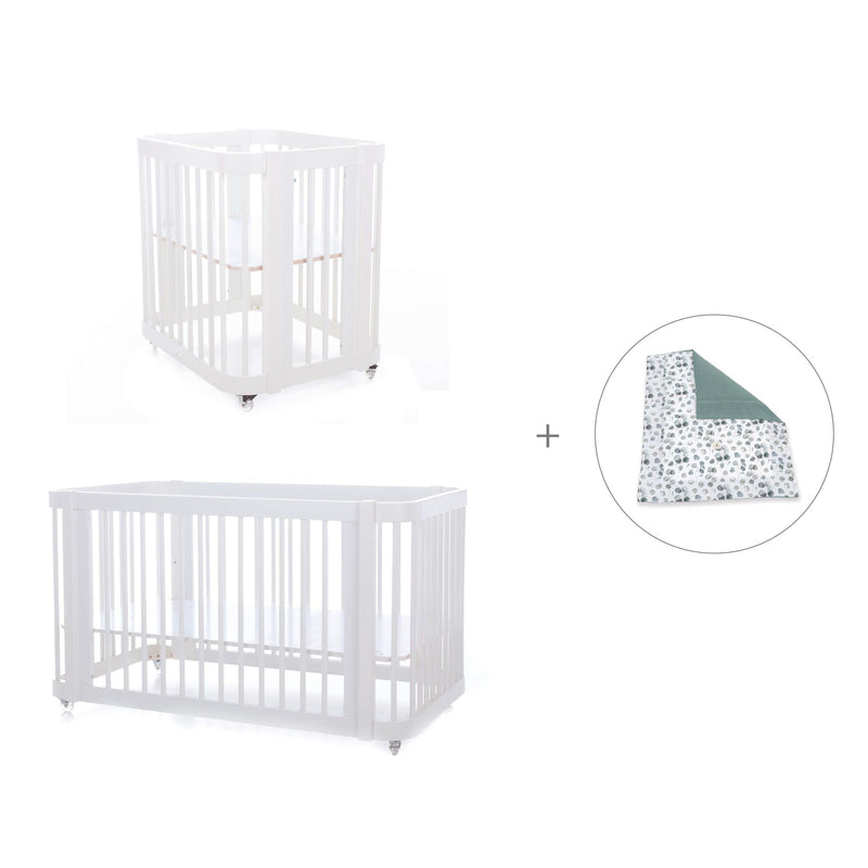 Culla, lettino e letto insieme (4in1) bianco · Crea Tre Bianco C301-M1100