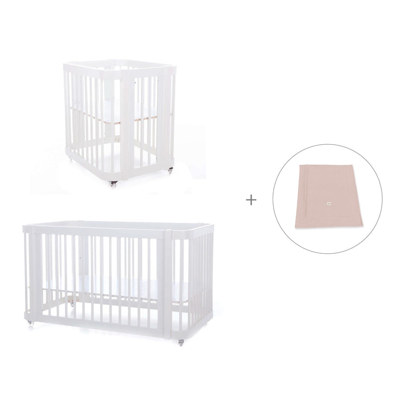 Culla, lettino e letto insieme (4in1) bianco · Crea Tre Bianco C301-M1100
