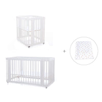 Culla, lettino e letto insieme (4in1) bianco · Crea Tre Bianco C301-M1100