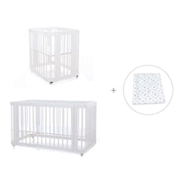 Culla, lettino e letto insieme (4in1) bianco · Crea Tre Bianco C301-M1100