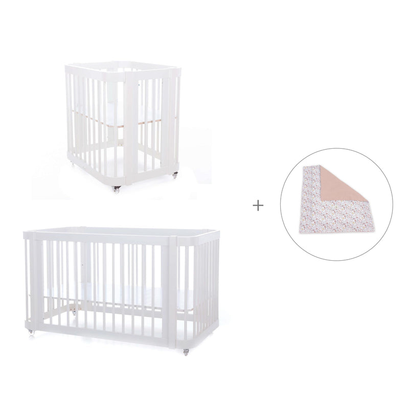 Culla, lettino e letto insieme (4in1) bianco · Crea Tre Bianco C301-M1100